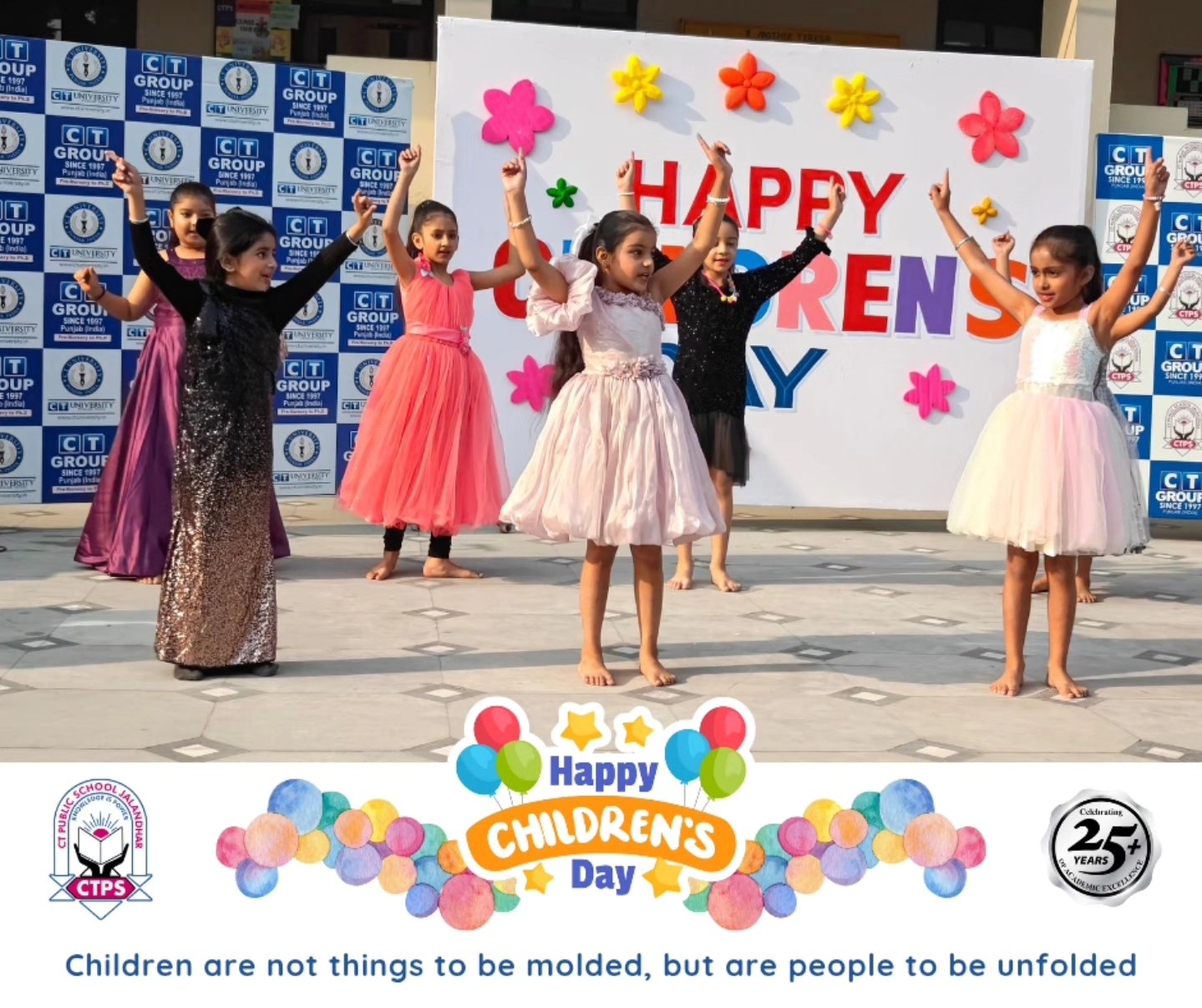 Celebrating the joy of learning and creativity on Children\'s Day at CT Public School